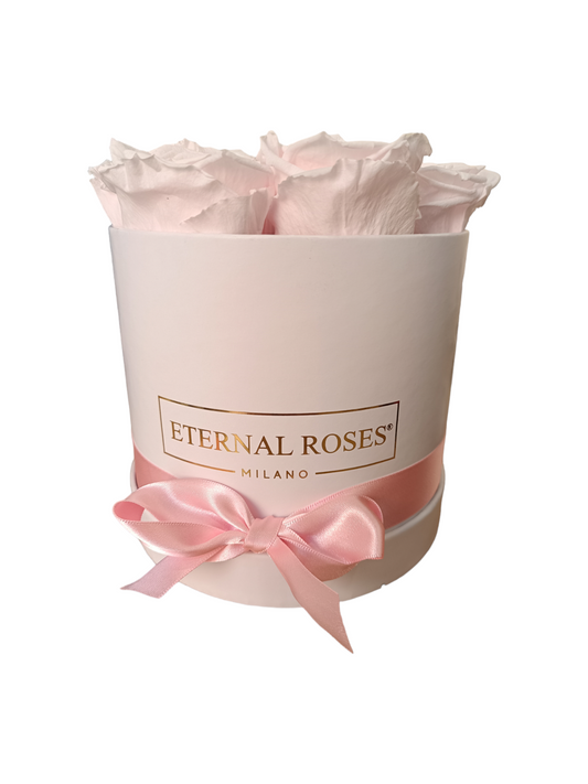 White Box M - Stabilisierte rosa Rosen