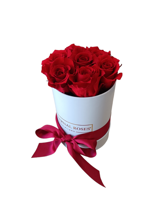 White Box S – Konservierte rote Rosen